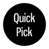 "Quick Pick" Hero Wall Signage Disc